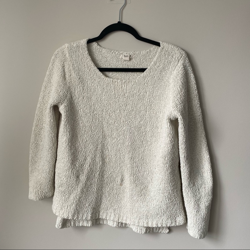 Fleece-like fabric long sleeve sweater (very warm)